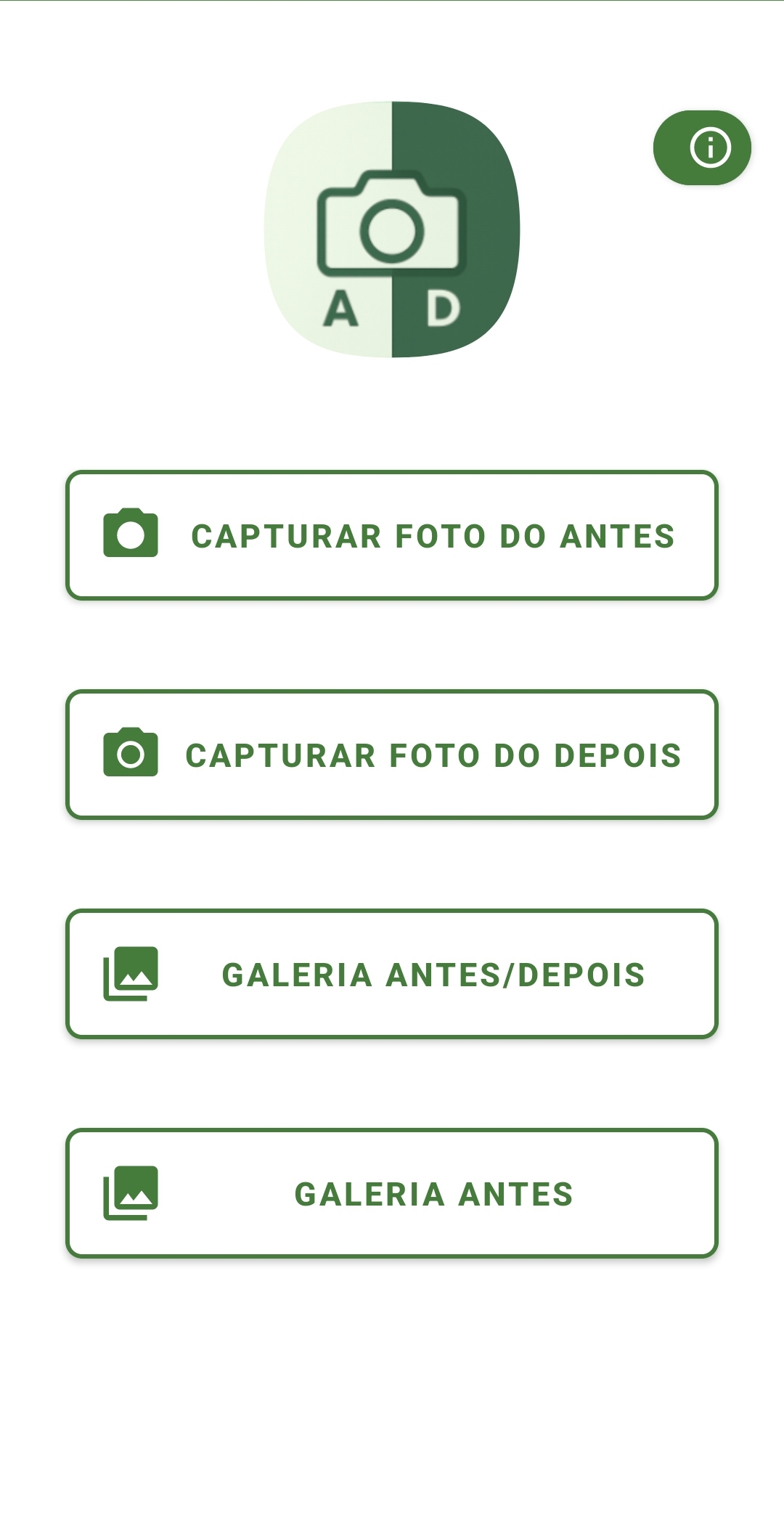 Interface do aplicativo